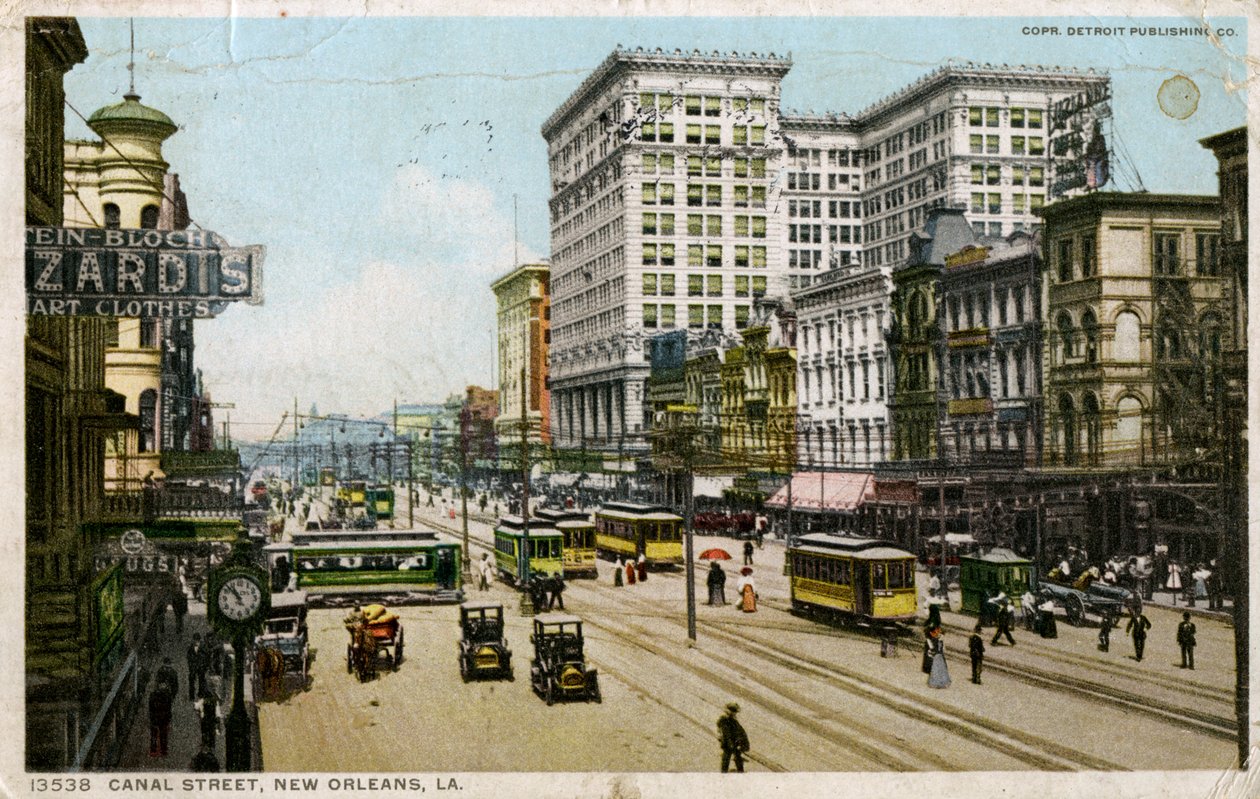 Canal Street, New Orleans, USA, c1912 af Unbekannt