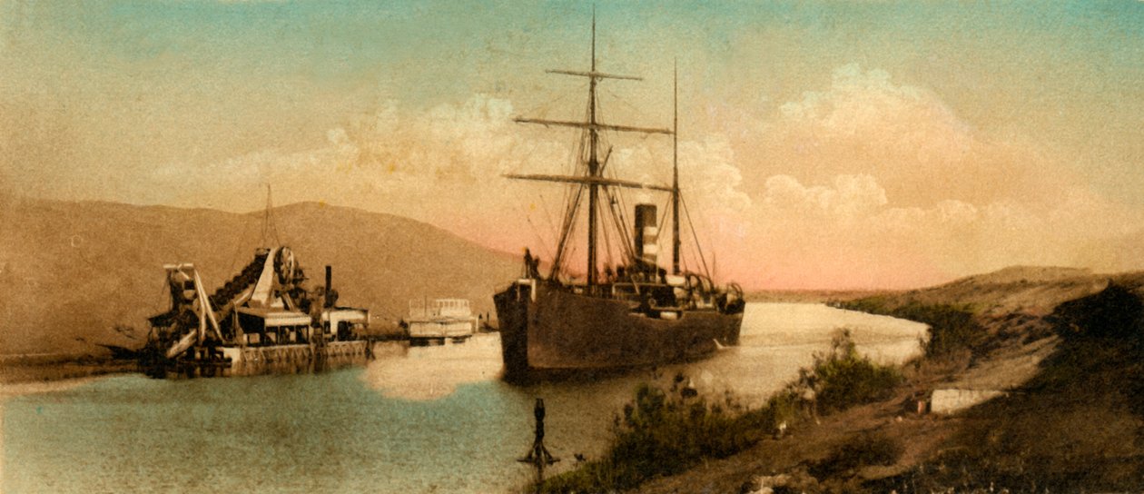 Suez-kanalen - Tussun-kurve, c1918-c1939. af Unbekannt