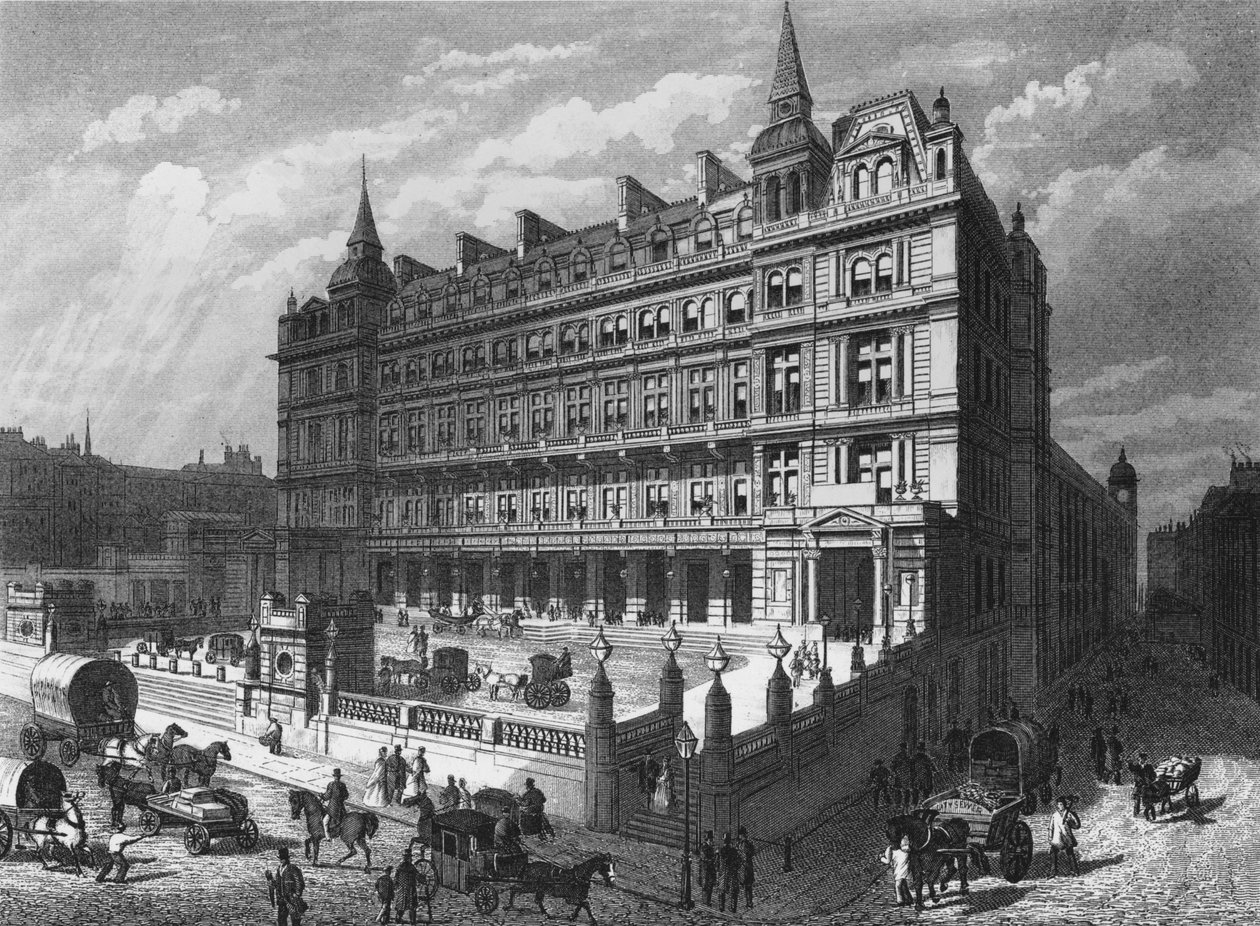 Cannon Street Railway Station, City of London, c1870 1878 af Unbekannt