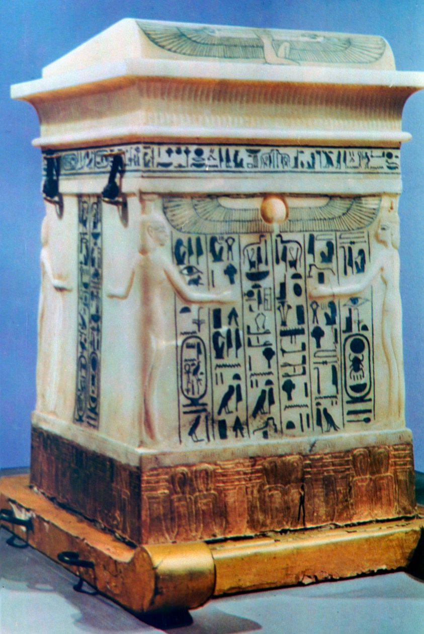 Canopisk kiste fra Tutankhamons grav, 1300-tallet f.Kr af Unbekannt