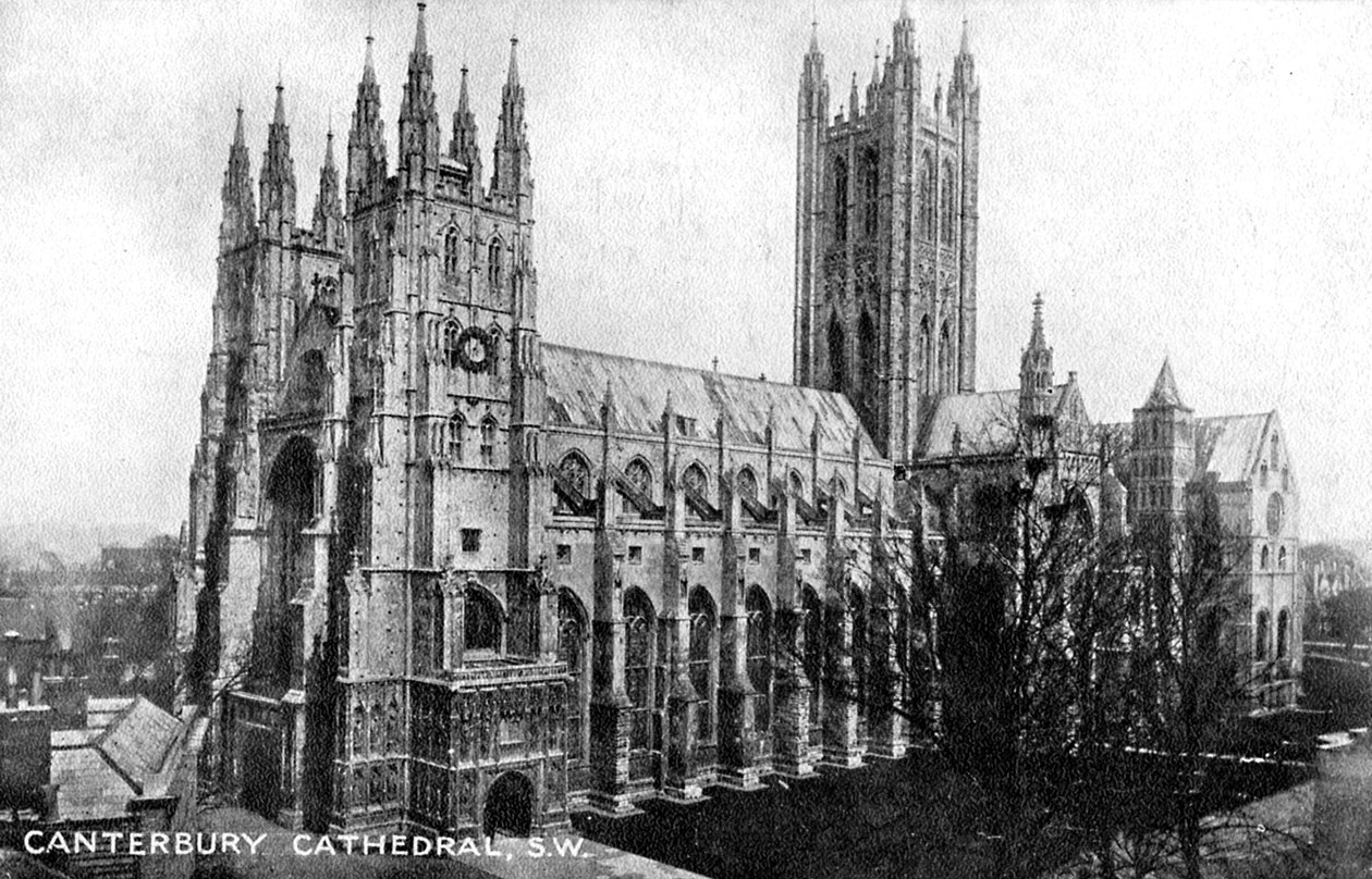 Canterbury katedral, Canterbury, Kent, begyndelsen af det 20. århundrede af Unbekannt