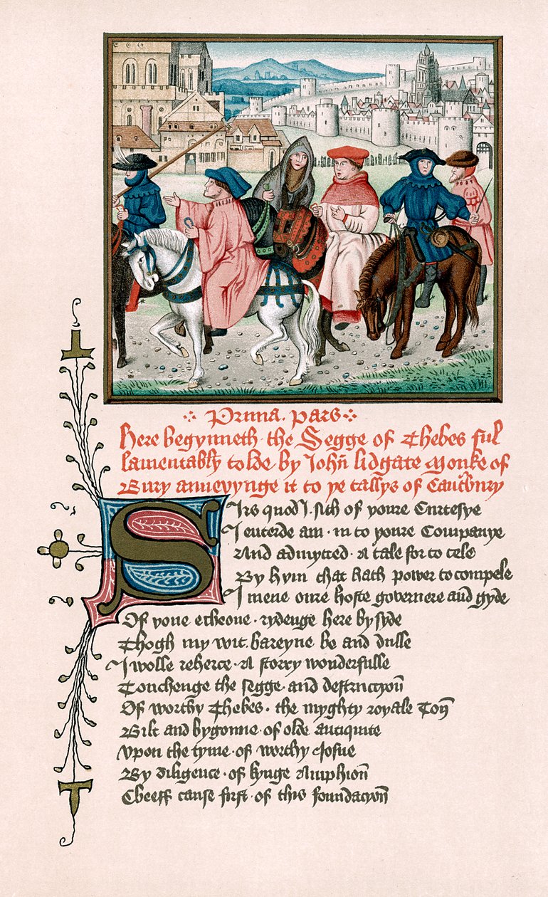 Canterbury pilgrimme, c1420 1800-tallet af Unbekannt