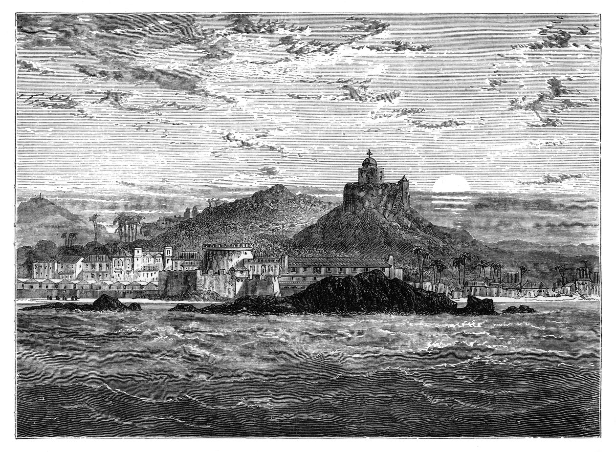Cape Coast Castle, Gold Coast, Vestafrika, c1890 af Unbekannt