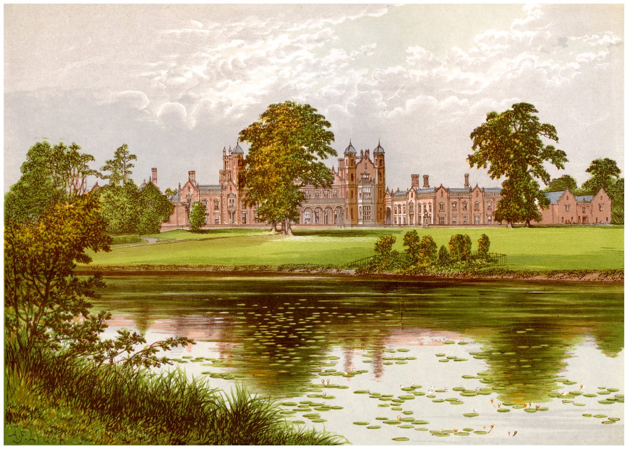 Capesthorne, Cheshire, hjemsted for familien Davenport, c1880 af Unbekannt