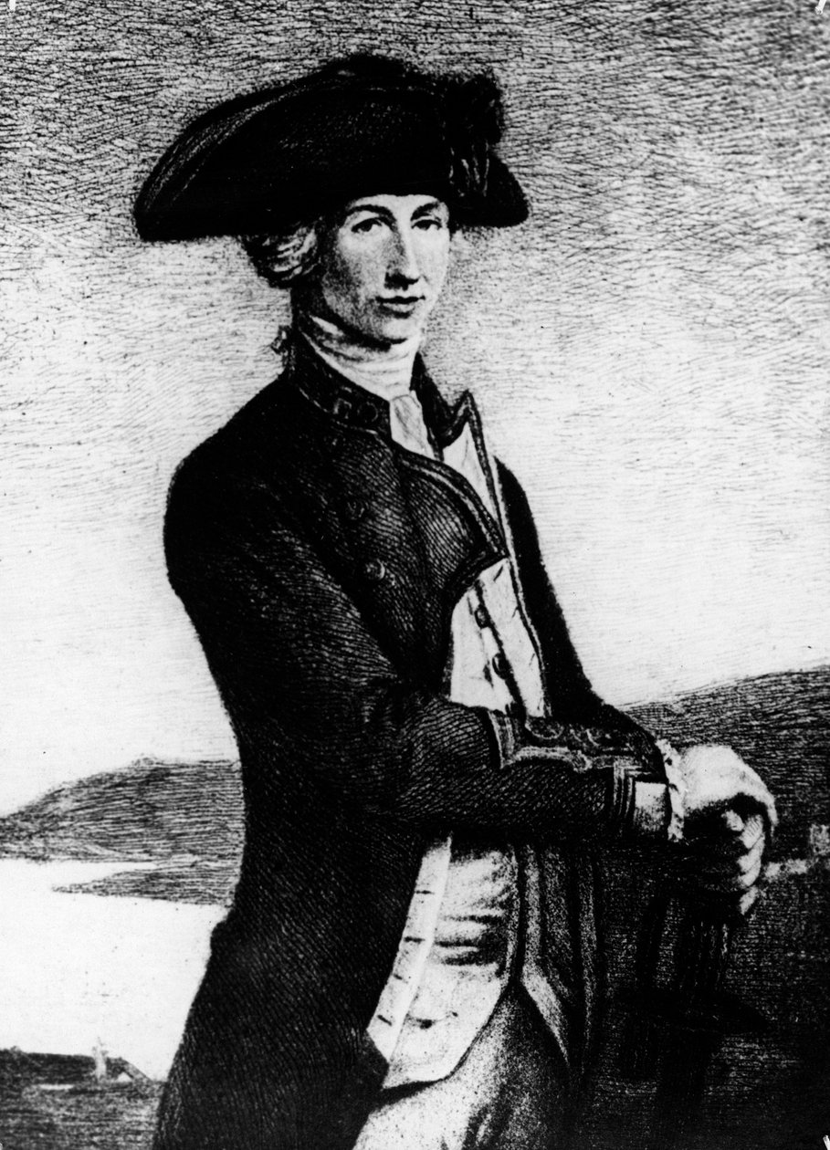 Kaptajn Horatio Nelson, 1777-1781, 1800-tallet af Unbekannt