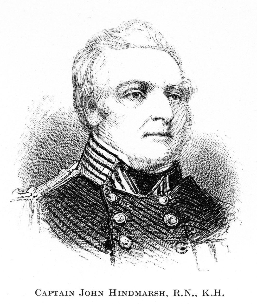 Kaptajn John Hindmarsh, RN, KH, 1886 af Unbekannt
