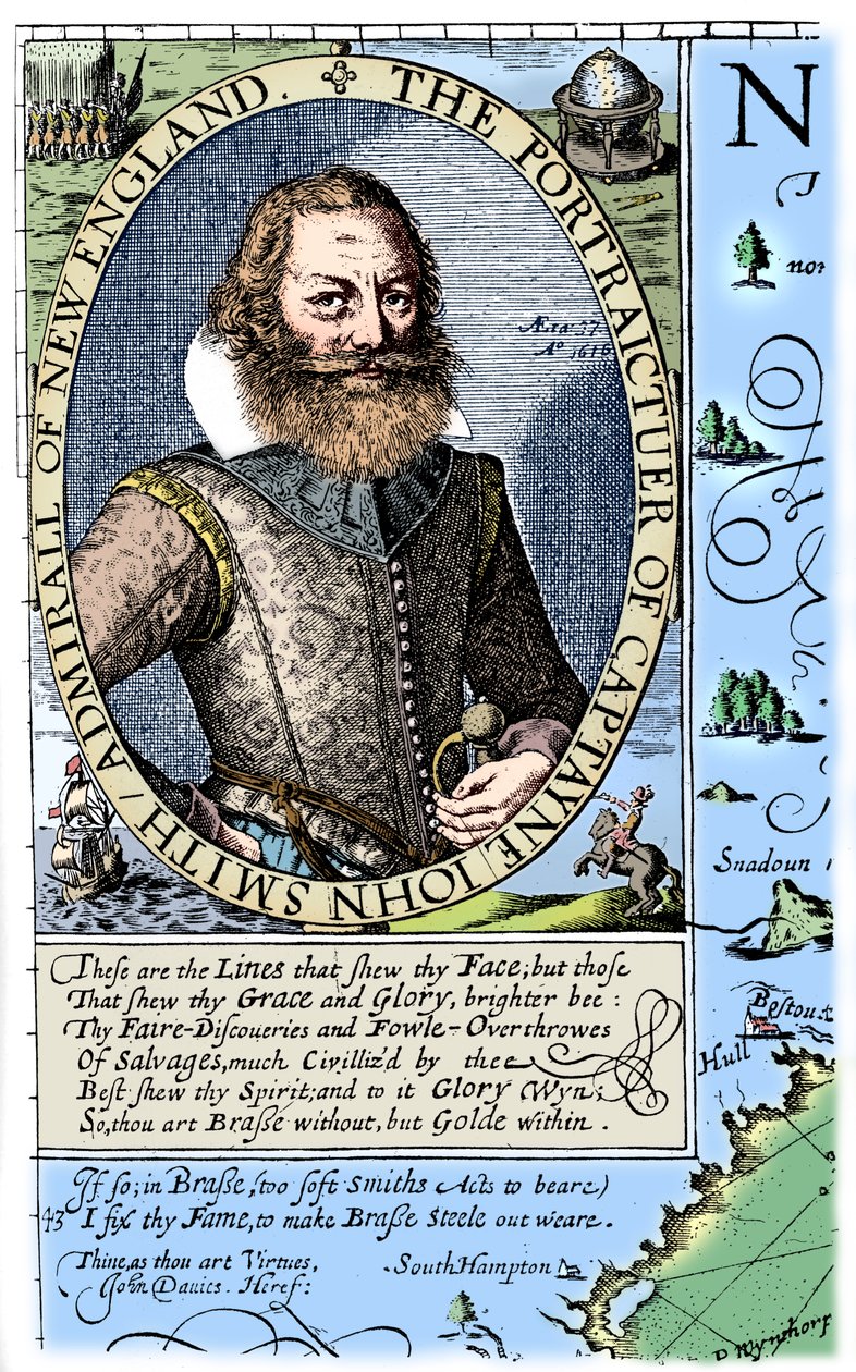 Kaptajn John Smith, kolonist i Virginia, 1624, 1893. af Unbekannt