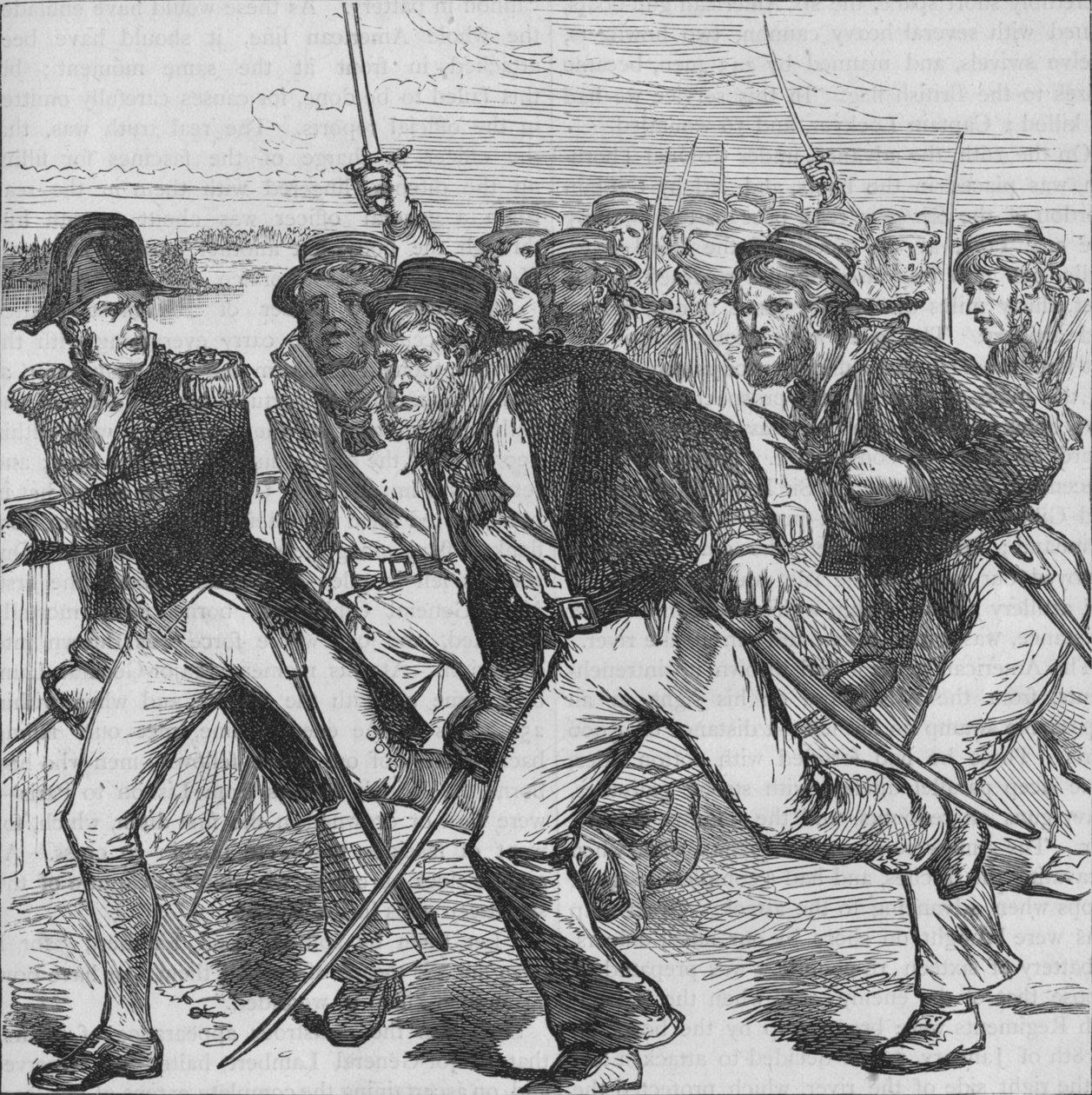 Kaptajn Money Leading the Blue-Jackets, c1880 af Unbekannt