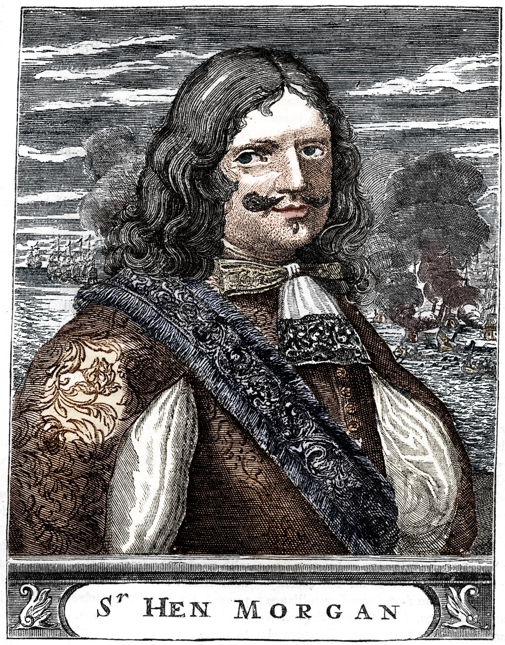Kaptajn Morgan, 1600-tals bjergmand, c1880. af Unbekannt