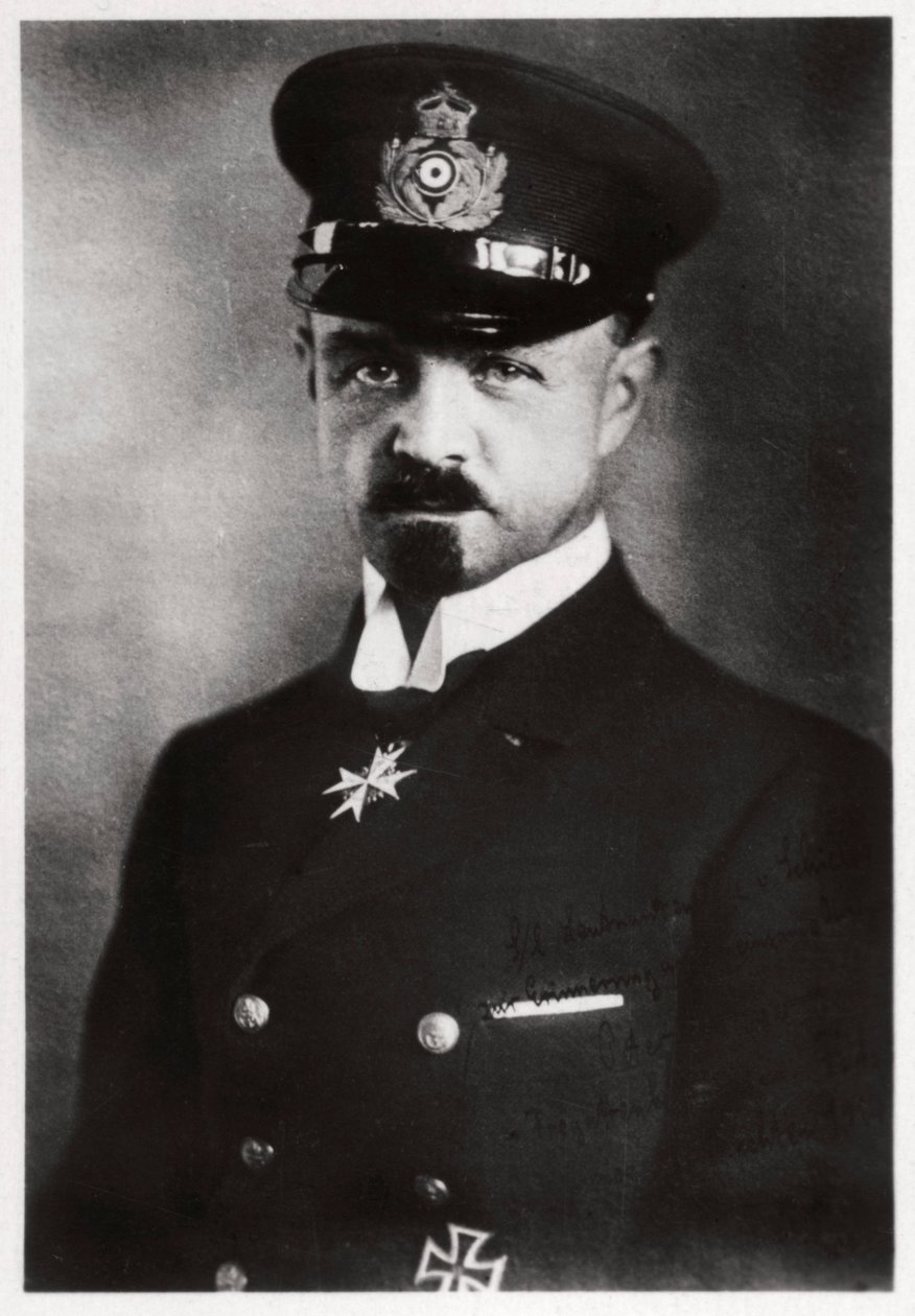 Kaptajn Peter Strasser, kommandant for tysk luftskibsflåde, Første Verdenskrig, 1916-1918 1933 af Unbekannt