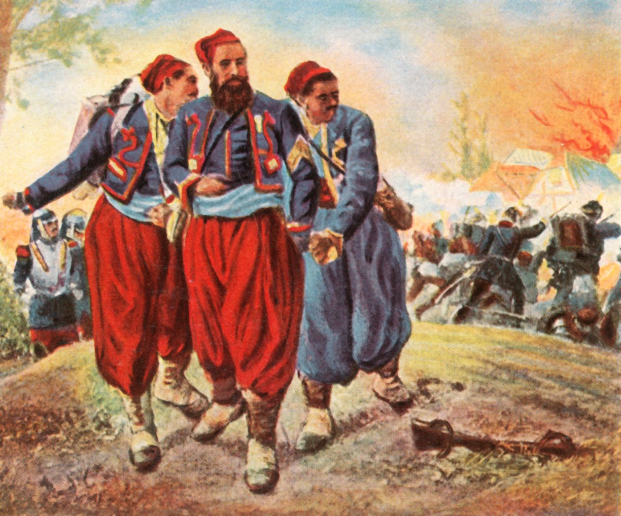 Fangede tyrkere i Woerth, 6. august 1870, 1936. af Unbekannt
