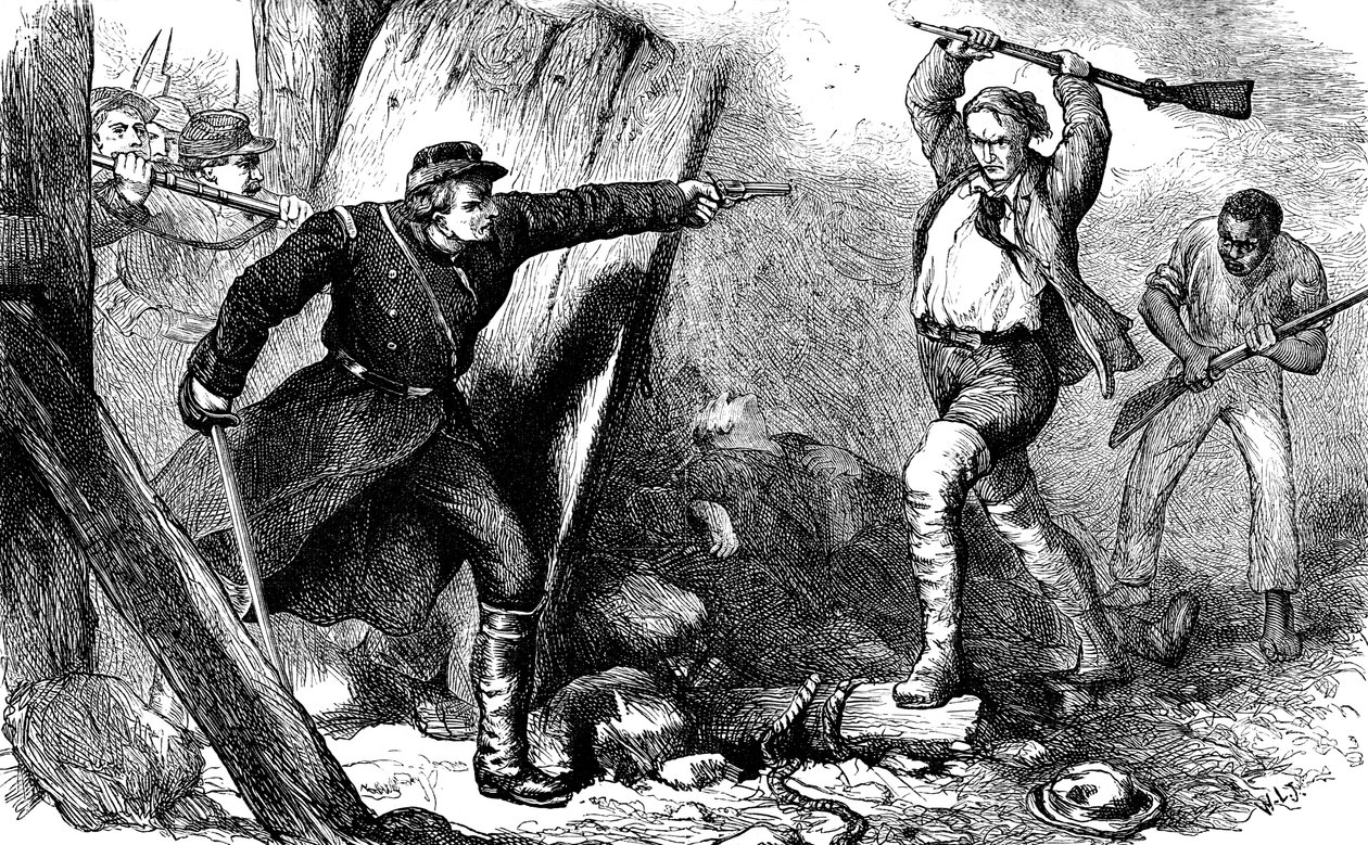 Fange af John Brown i maskinhuset, c1880 af Unbekannt