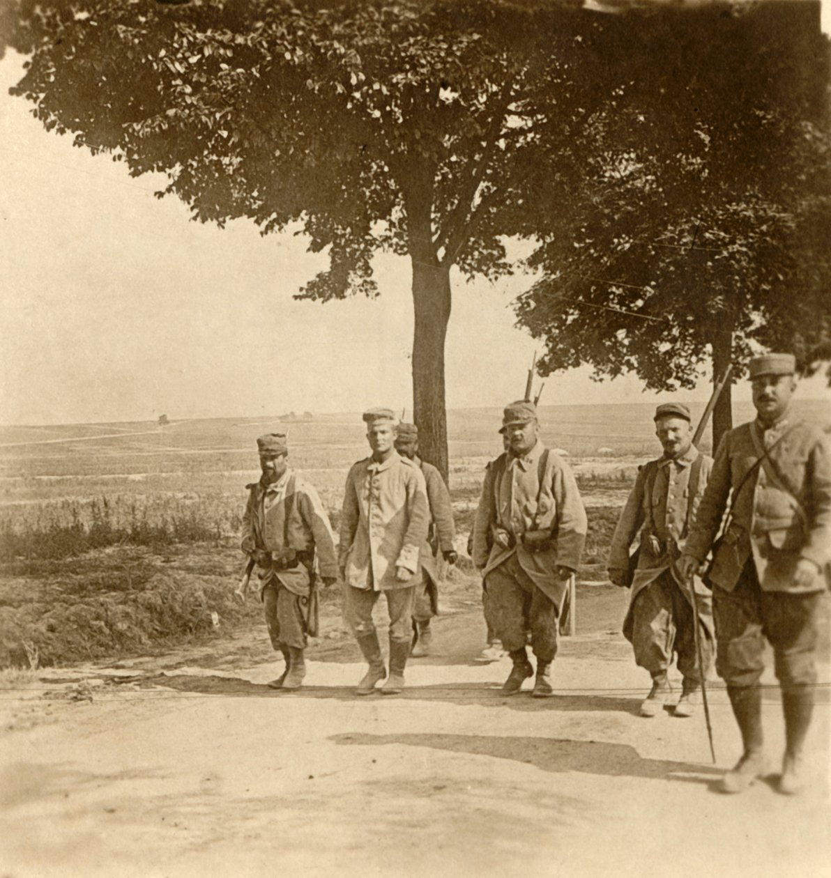 Fanget tysk skarpretter, Champagne, Nordfrankrig, c1914-c1918 af Unbekannt