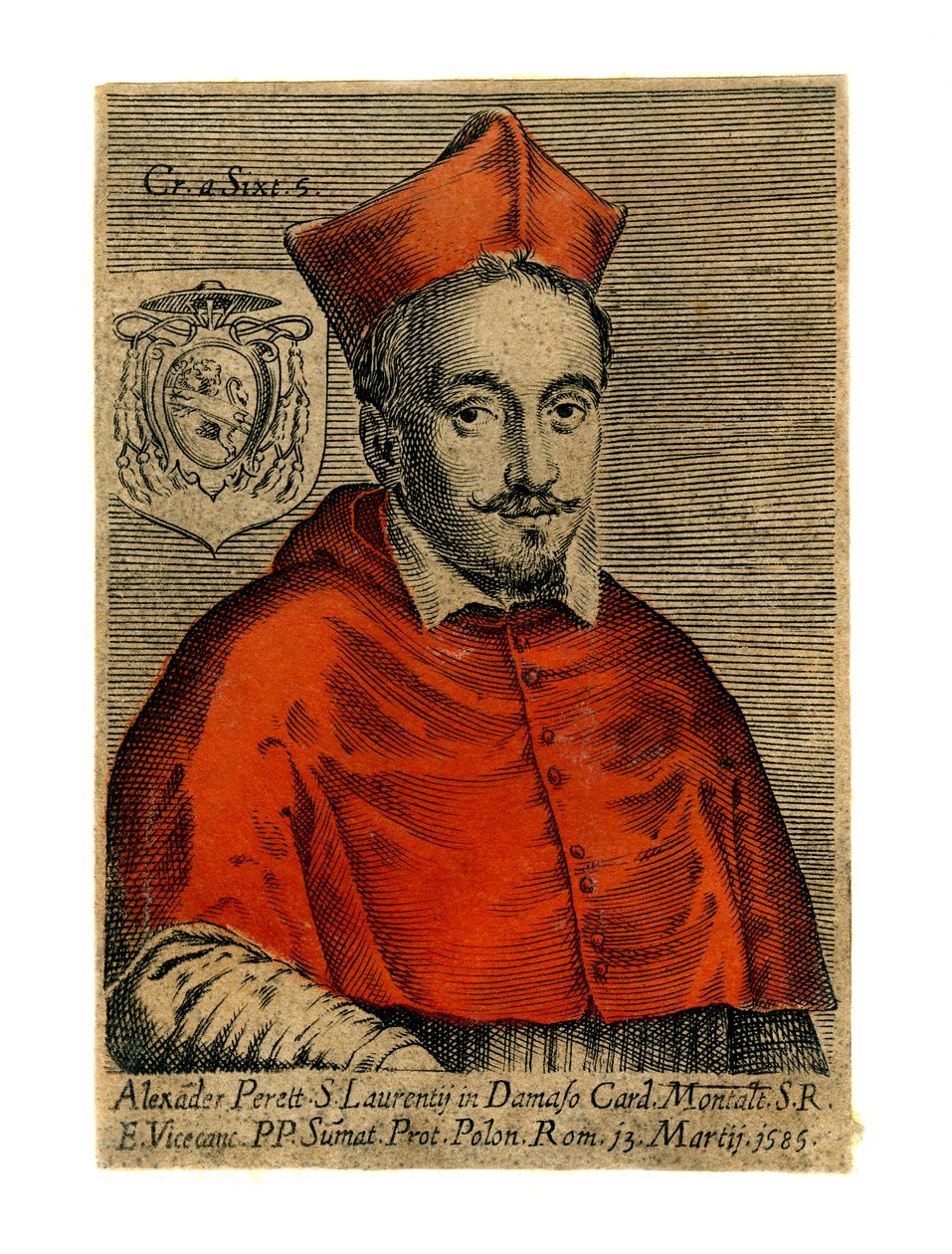 Kardinal Alexander Perett, 1585 af Unbekannt