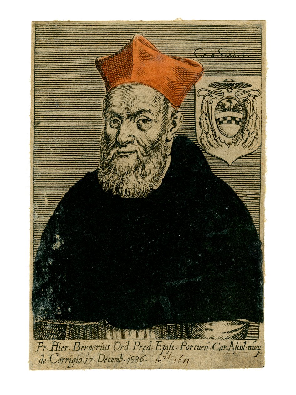 Kardinal Girolamo Bernerio, italiensk præst, 1500-tallet af Unbekannt