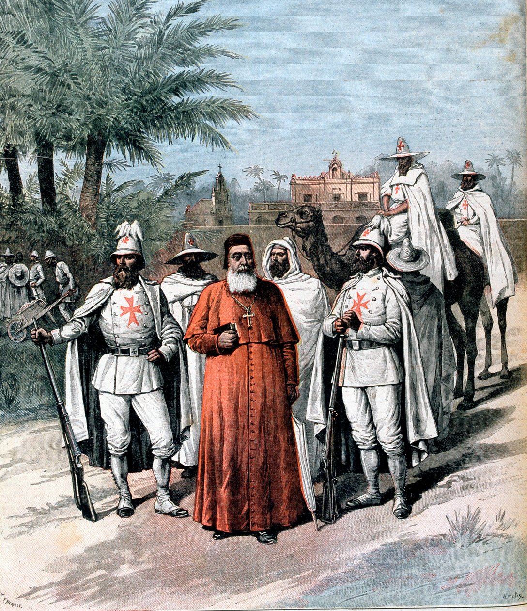Kardinal Lavigerie, grundlægger af Anti-Slavery Society, 1891 af Unbekannt