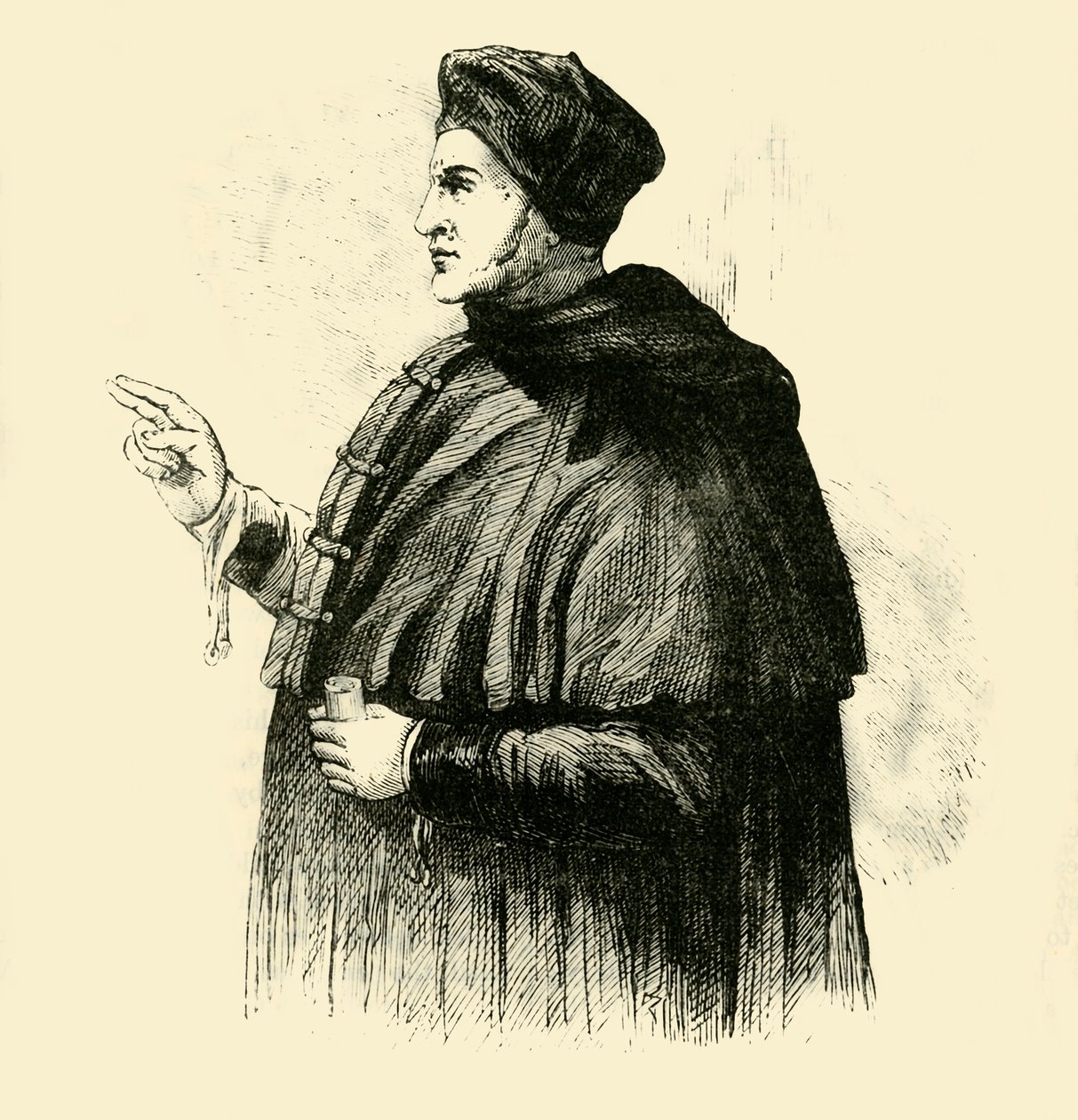 Kardinal Wolsey, omkring 1500-tallet, 1890. af Unbekannt