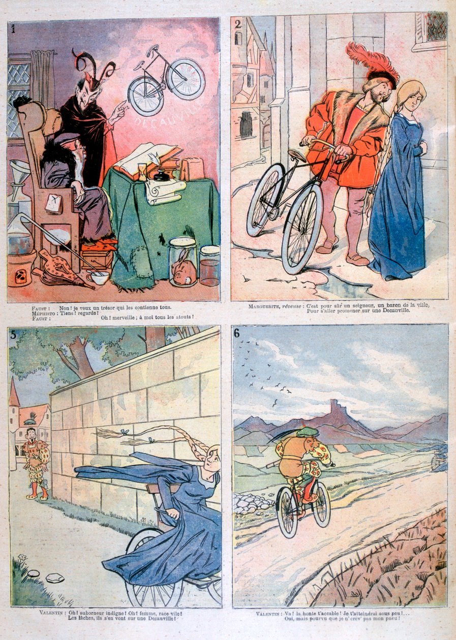 Karikaturer fra legenden om Faust, 1894 af Unbekannt