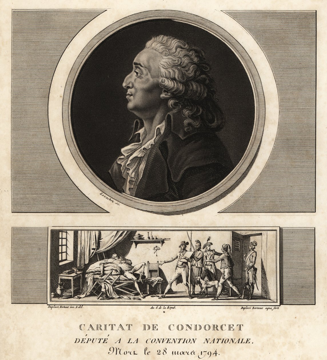 Caritat de Condorcet (1743-1794), fransk filosof og matematiker af Unbekannt