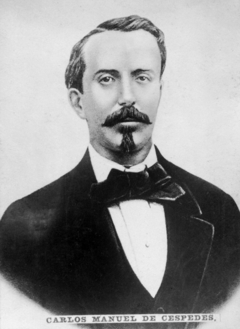 Carlos Manuel de Cespedes 1819-1874, præsident for Republikken Cuba i våben, c1910 af Unbekannt