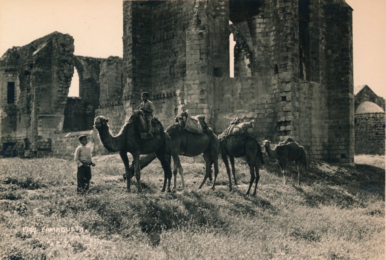 Karmelitter og armenske kirker ved Martinengo Bastion, Famagusta, Nordcypern, 1936 af Unbekannt