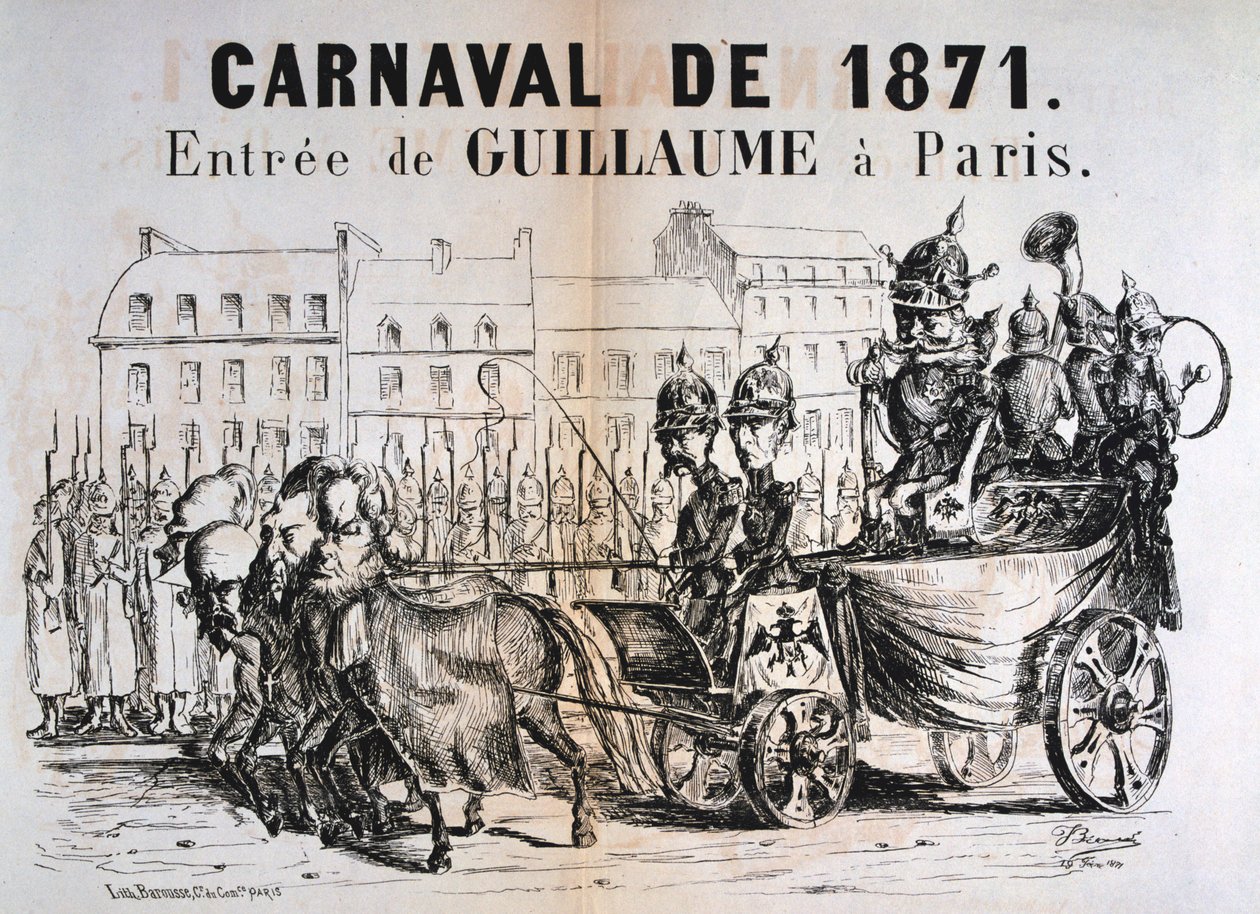 Carnaval de 1871, Wilhelm I af Preussen indtog Paris, februar 1871 af Unbekannt