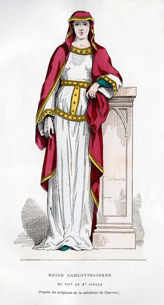 Karolingisk dronning, 7.-10. århundrede 1882-1884 af Unbekannt
