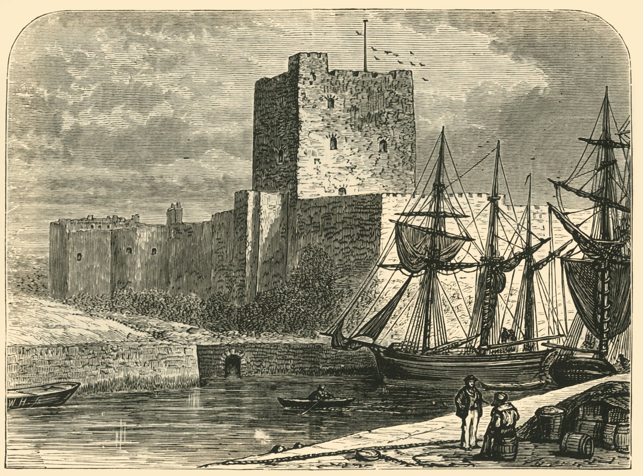 Carrickfergus Slot, 1898. af Unbekannt