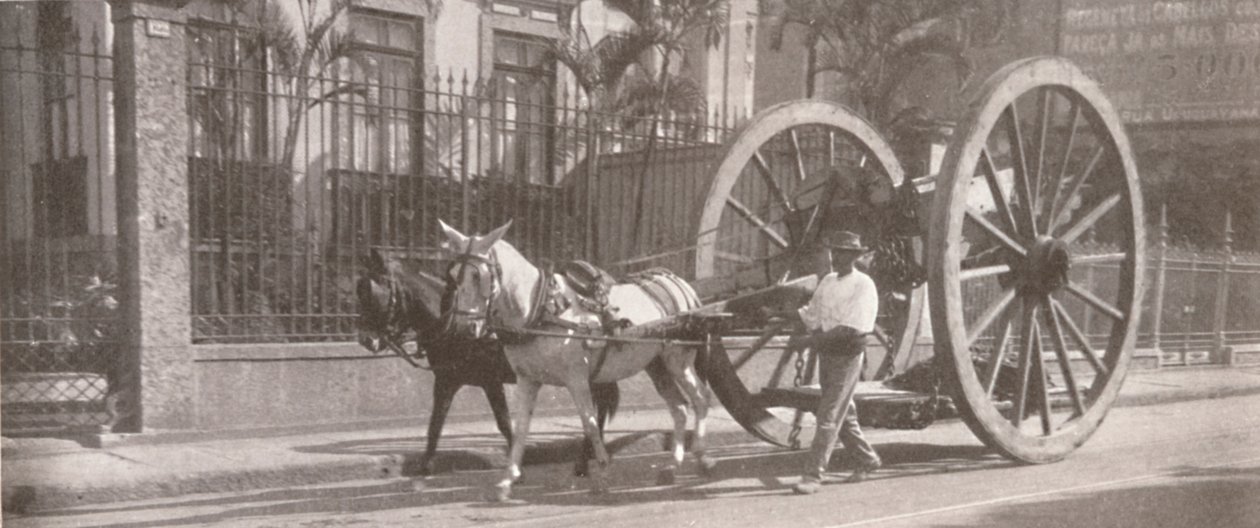 Transport af tungt gods under i stedet for over akslen, 1914 af Unbekannt