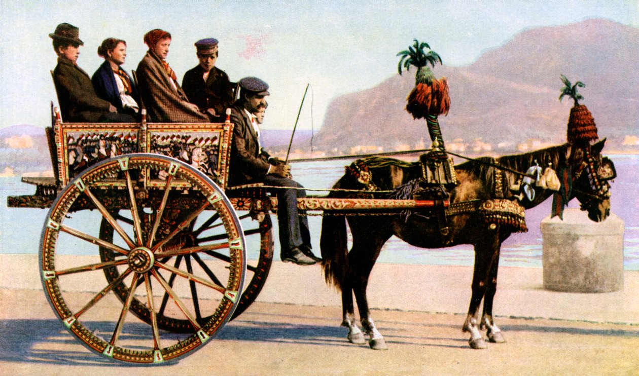 Cart, Palermo, Sicilien, c1923 af Unbekannt