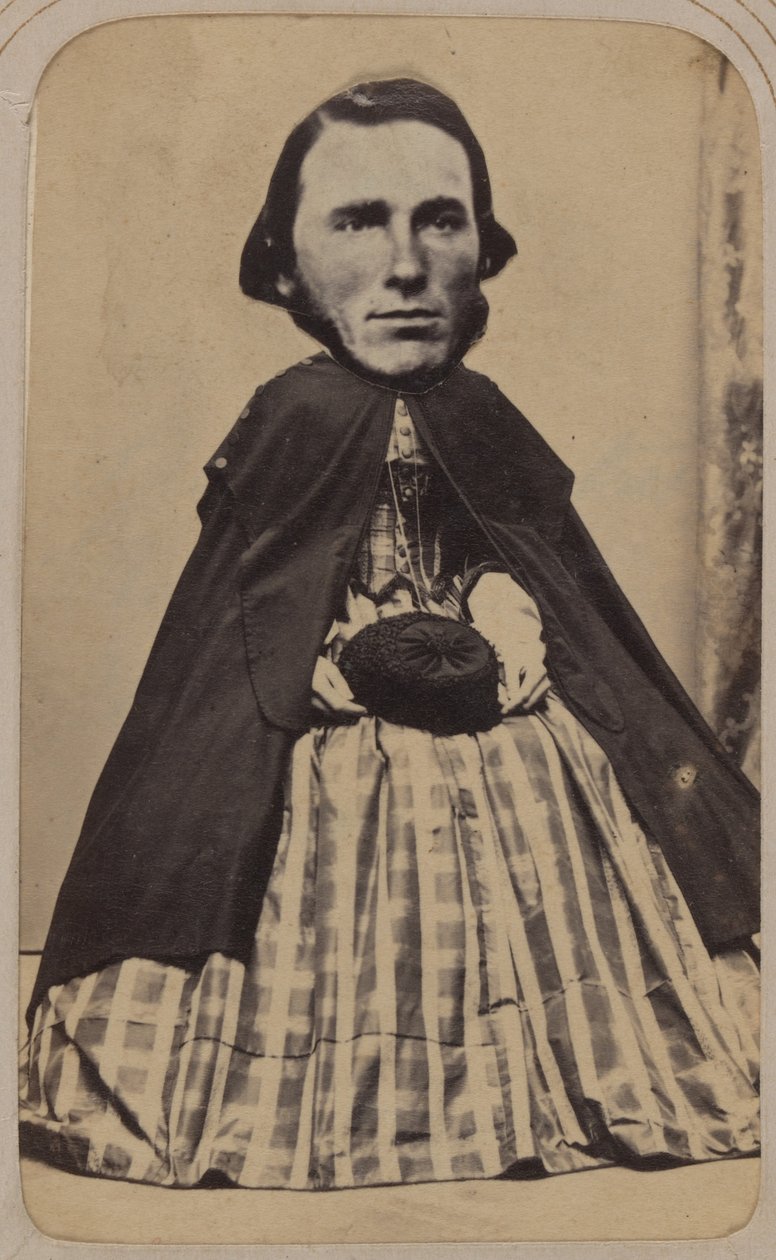[Carte-de-visite Album of Collaged Portraits], 1850