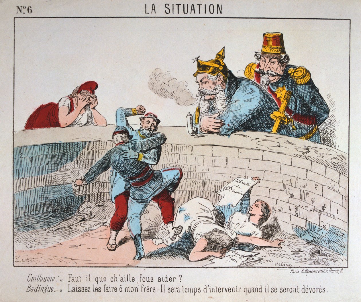 Tegneserie, Paris Kommune, 1871. af Unbekannt