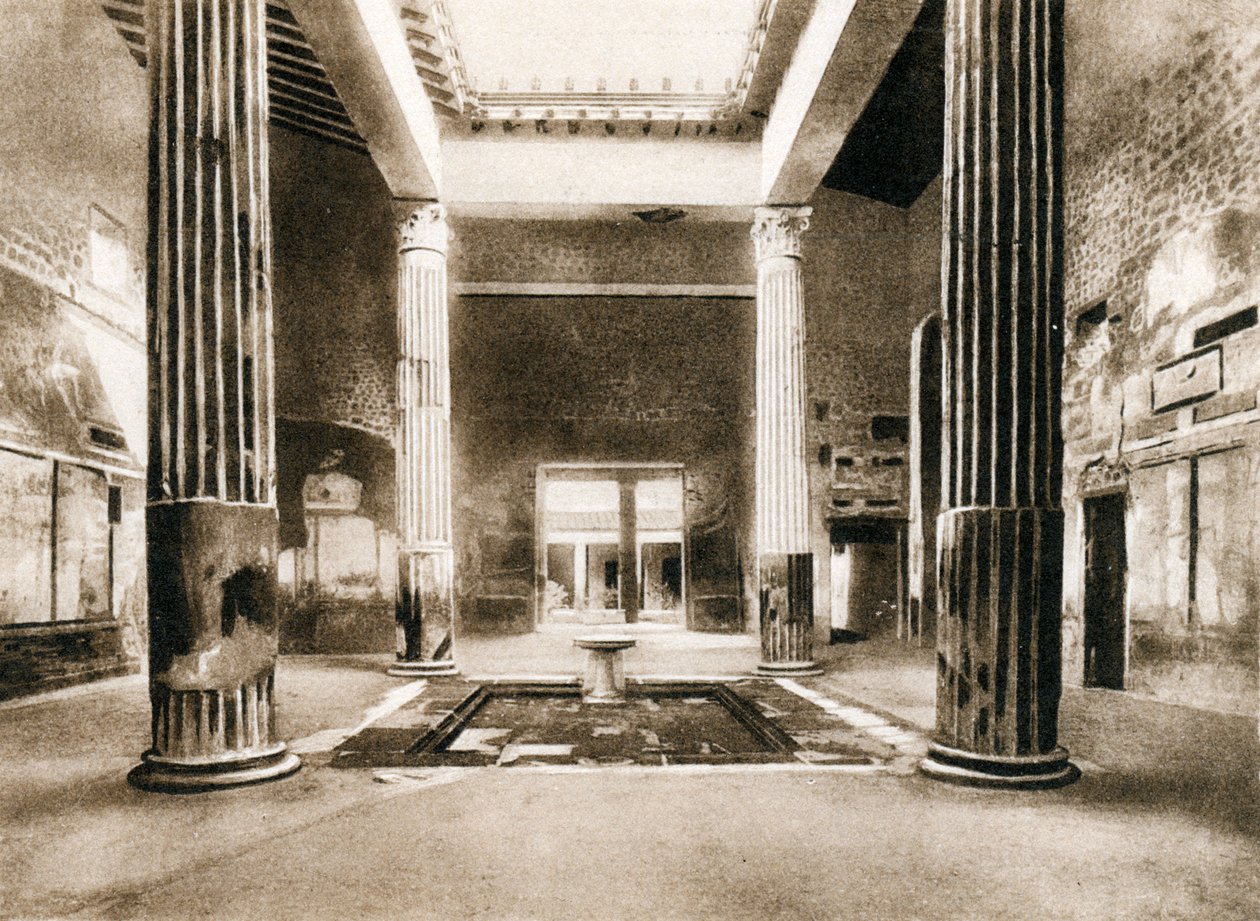 Sølvbryllupets hus, Pompeji, Italien, omkring 1900-tallet af Unbekannt