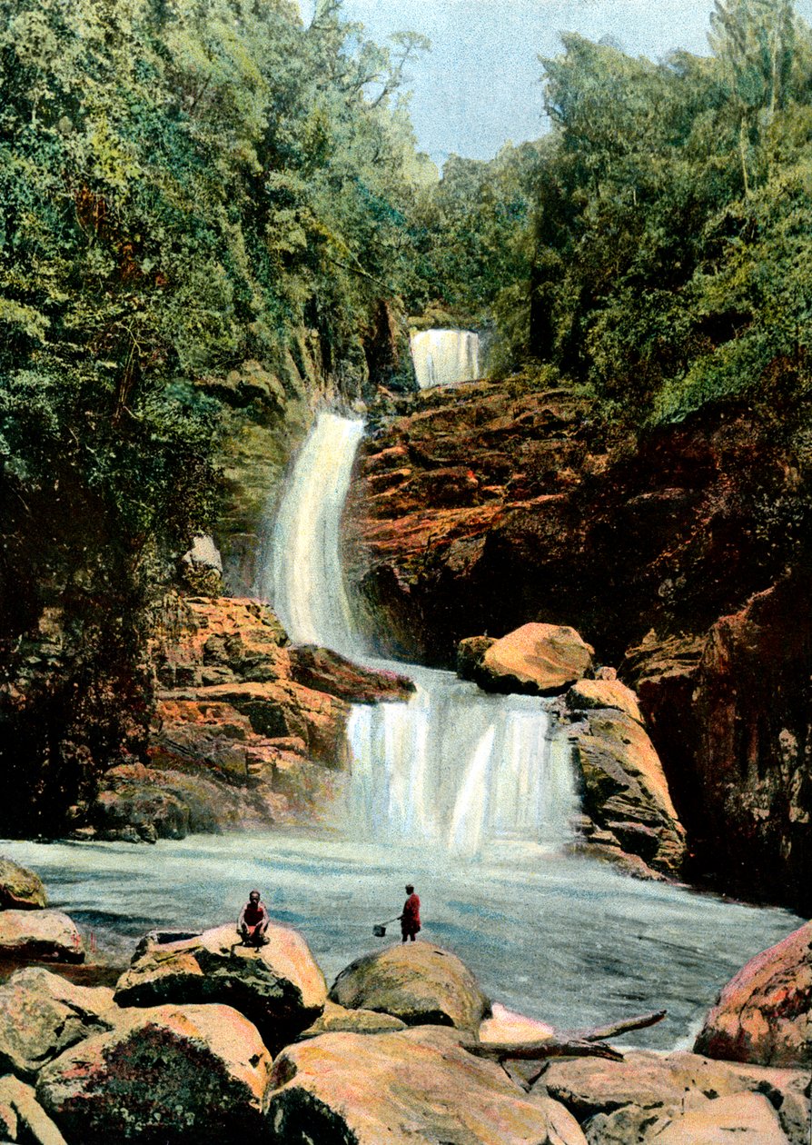 Cascade ved Namora, Madagaskar, slutningen af det 19. århundrede af Unbekannt