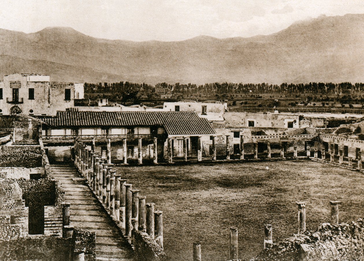 Glagiatorernes kaserner, Pompeji, Italien, omkring 1900-tallet af Unbekannt