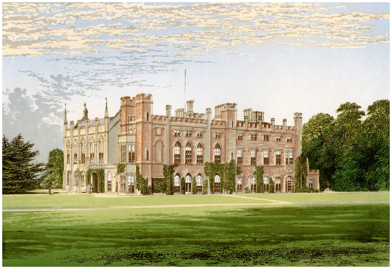 Cassiobury Park, Hertfordshire, hjemsted for jarlen af Essex, c1880 af Unbekannt
