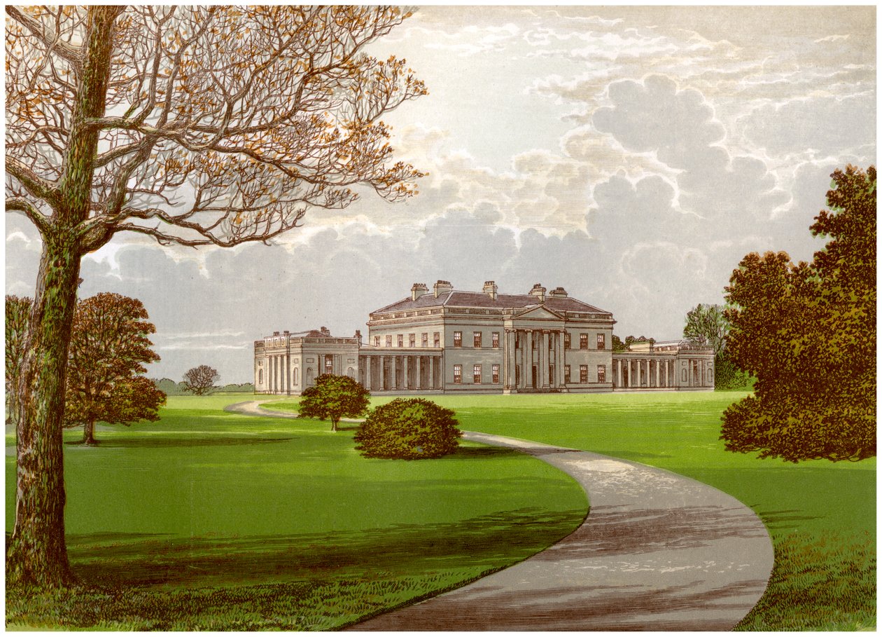 Castle Coole, Enniskillen, County Fermanagh, hjemsted for jarlen af Belmore, c1880 af Unbekannt