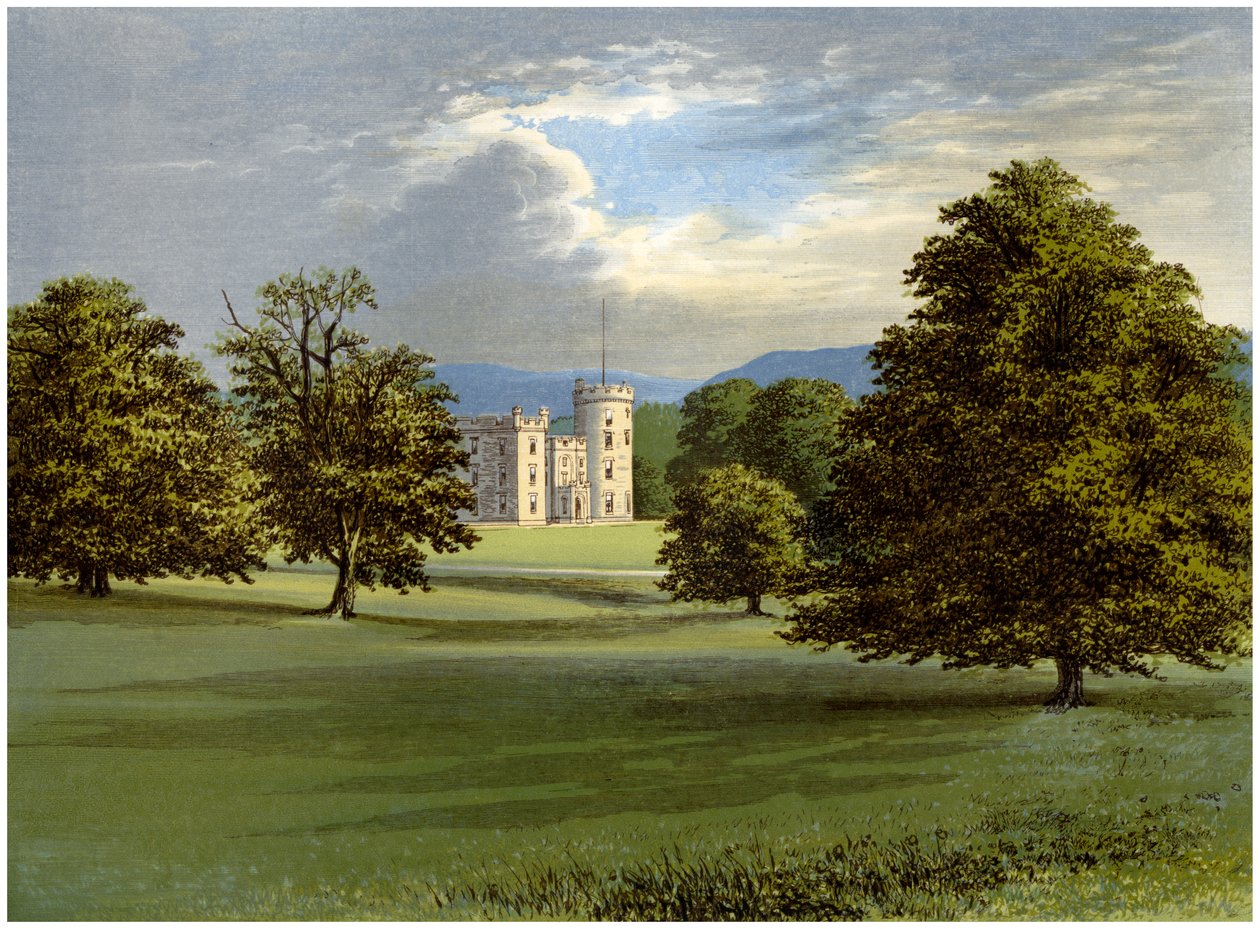 Castle Forbes, Aberdeenshire, Skotland, hjemsted for Lord Forbes, c1880 af Unbekannt