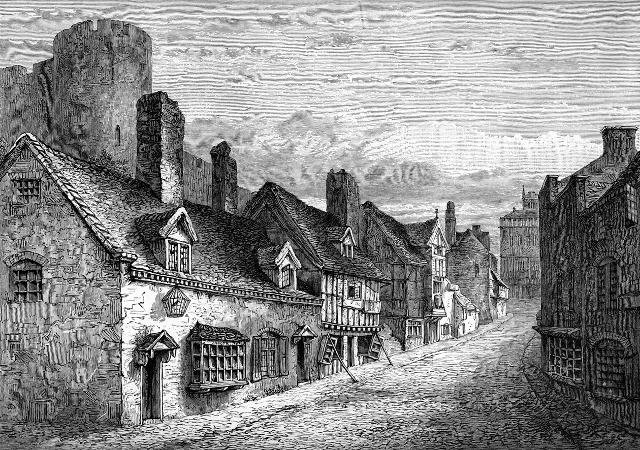 Castle Gate, Shrewsbury, Shropshire, 1893 af Unbekannt