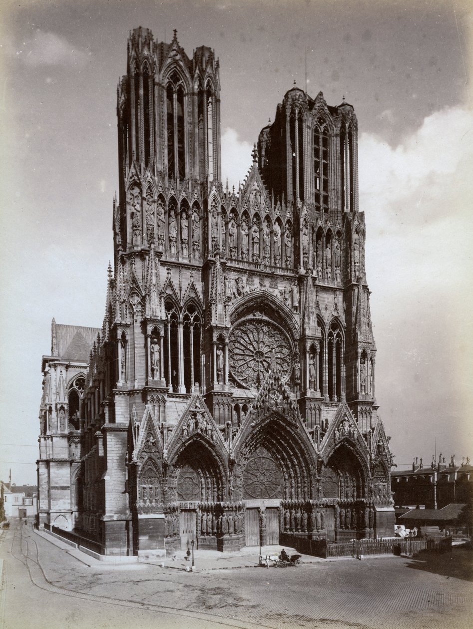 Notre-Dame-katedralen, Reims, Frankrig, slutningen af det 19. eller begyndelsen af det 20. århundrede af Unbekannt