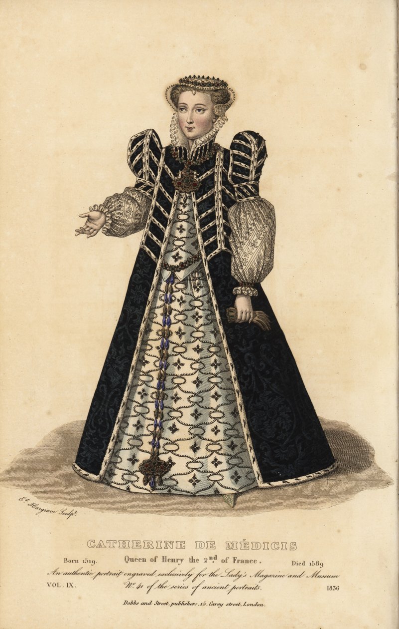 Katarina af Medici, dronning af Henrik II af Frankrig af Unbekannt