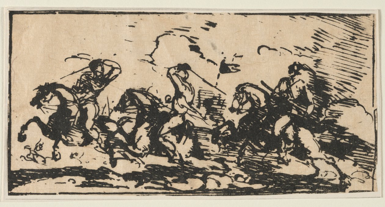 Kavalerikamp, ca. 1803. af Unbekannt