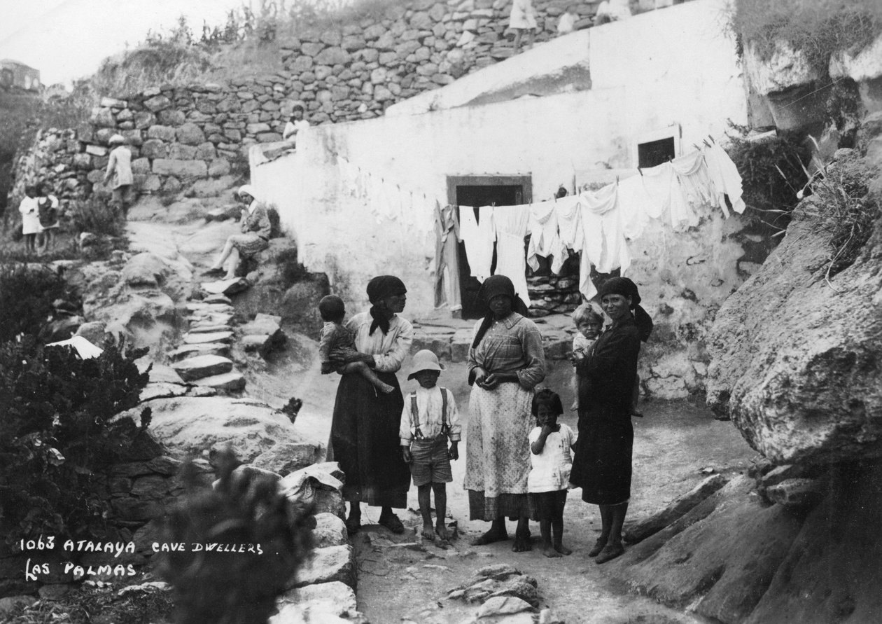 Huleboere, Atalaya, Las Palmas, Gran Canaria, De Kanariske Øer, Spanien, c1920