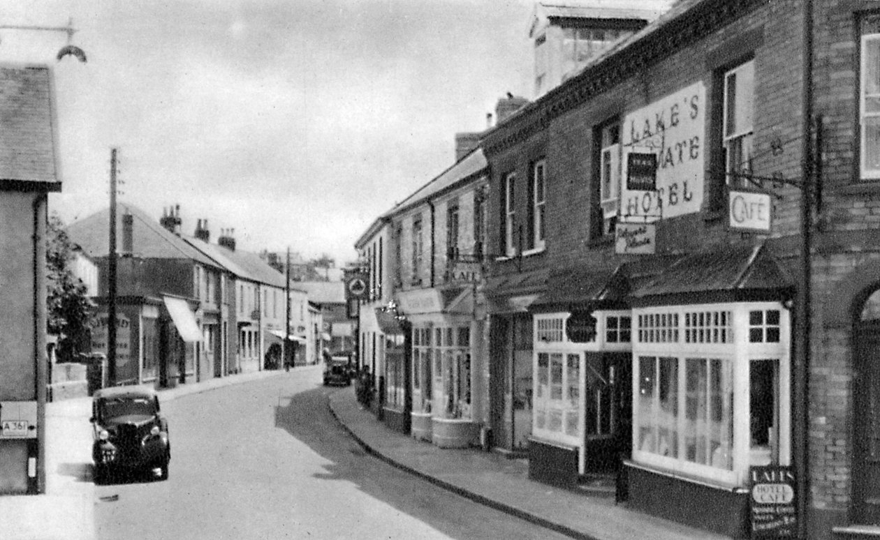 Caen Street, Braunton, Devon, begyndelsen af det 20. århundrede af Unbekannt