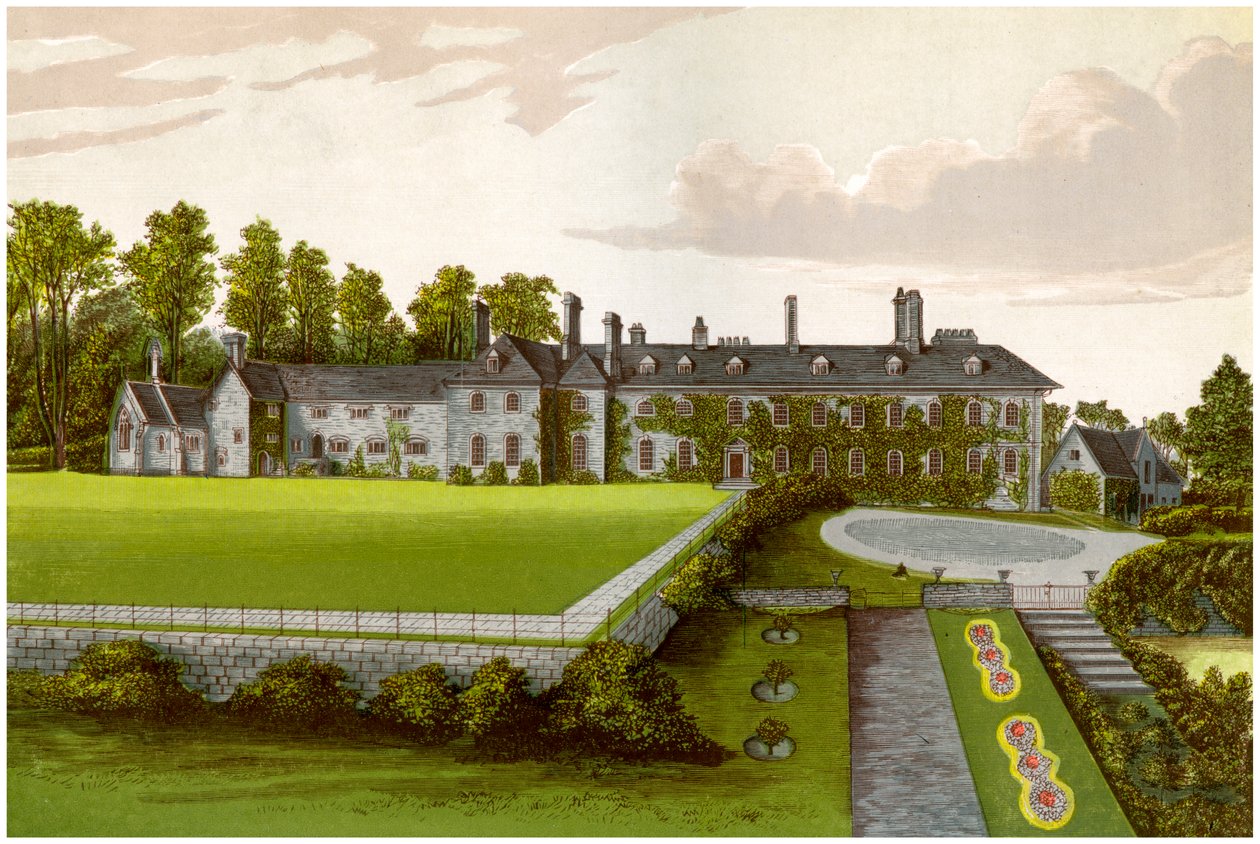 Cefn Mably, Glamorgan, Wales, hjemsted for Kemeys-Tynte-familien, c1880 af Unbekannt