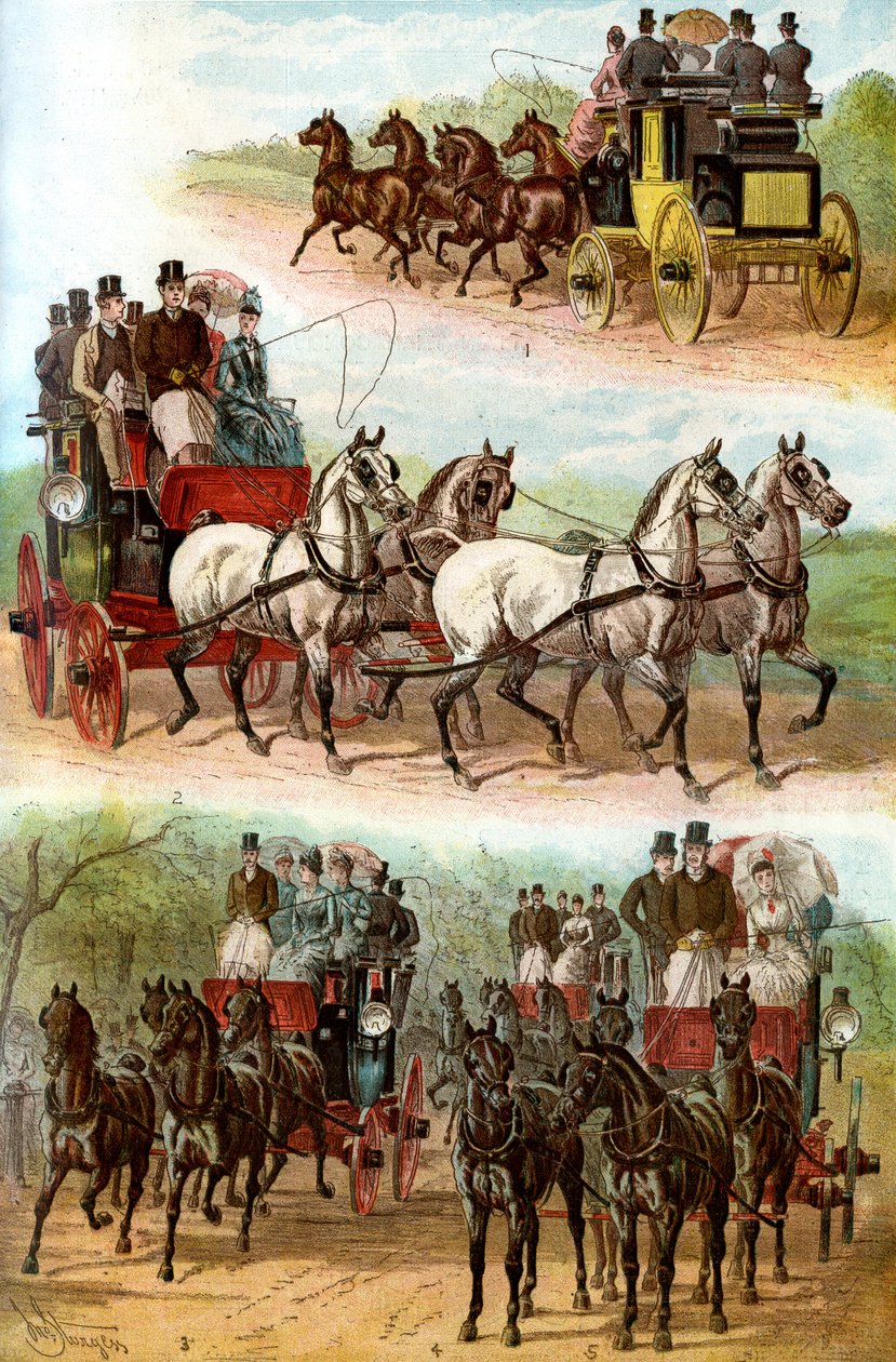Fejrede hold i parken, 1887 af Unbekannt