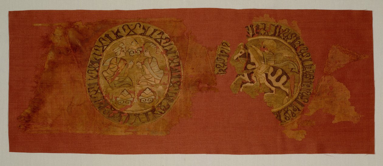Himmelsk banket hængende, fra biskop Gurbs grav, 1200-1284. af Unbekannt