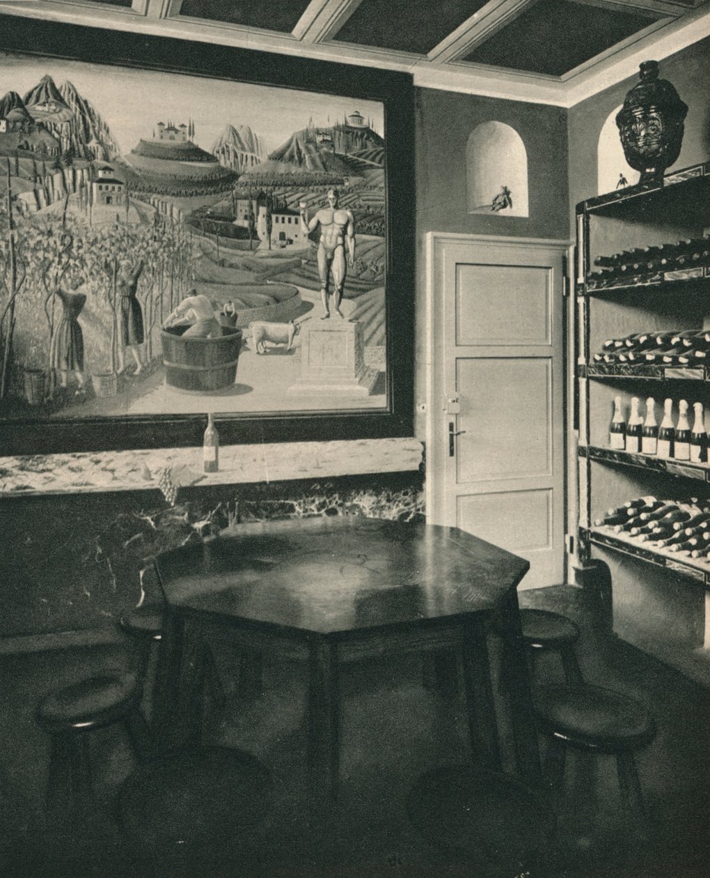 Kælder i Huset Sig. Borletti, c1927 af Unbekannt
