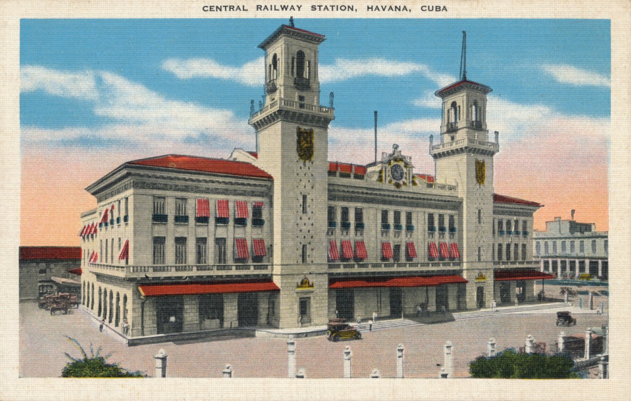 Hovedbanegården, Havana, Cuba, c1910 af Unbekannt