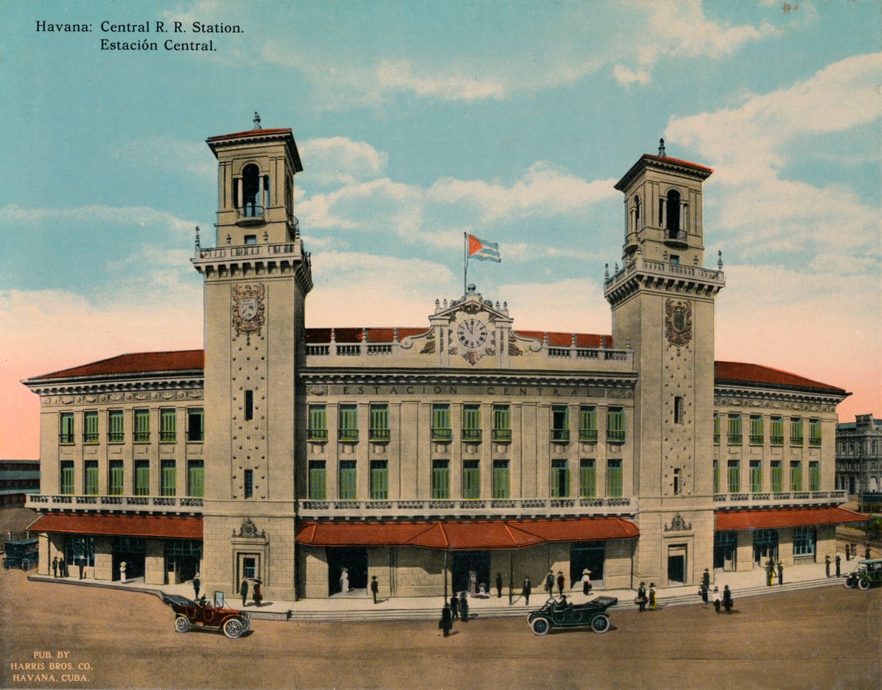 Hovedbanegården, Havana, Cuba, c1920 af Unbekannt